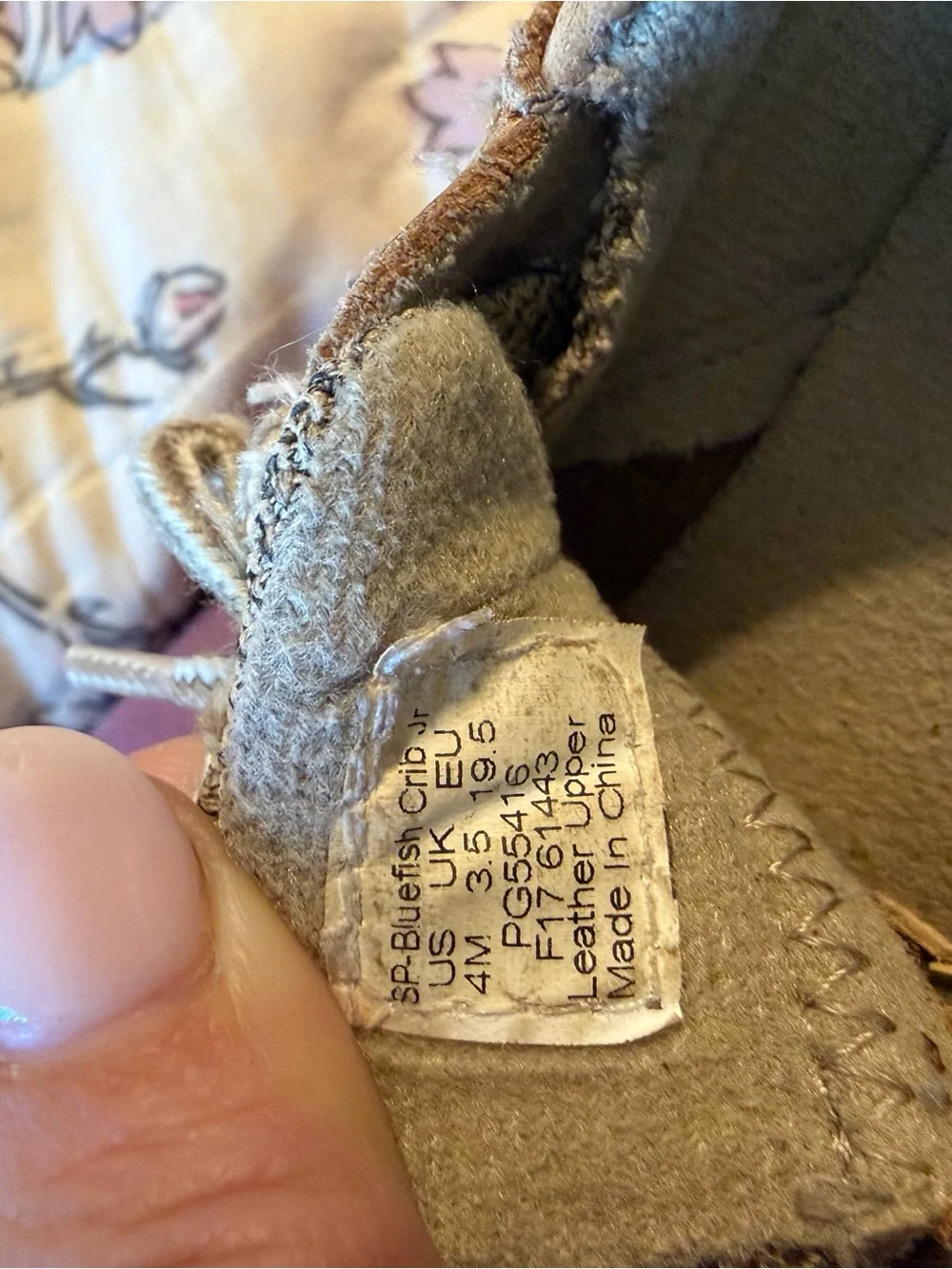 Sperry Kids Tan Moccasin Boat Shoes with Rope Laces